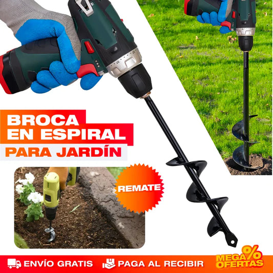 SpiralDrill PRO™ l BROCA AHOYADORA ESPIRAL PARA JARDÍN