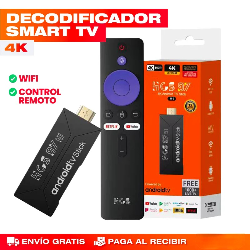 Android Fire TV Stick 4K con WiFi Dual 2.4G/5G y Control Remoto – Convierte tu TV en Smart TV