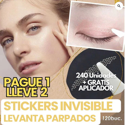 EyeLid® - PAGUE 1 LLEVE 2 - STICKERS INVISIBLE LEVANTA PARPADOS PARA 4 MESES