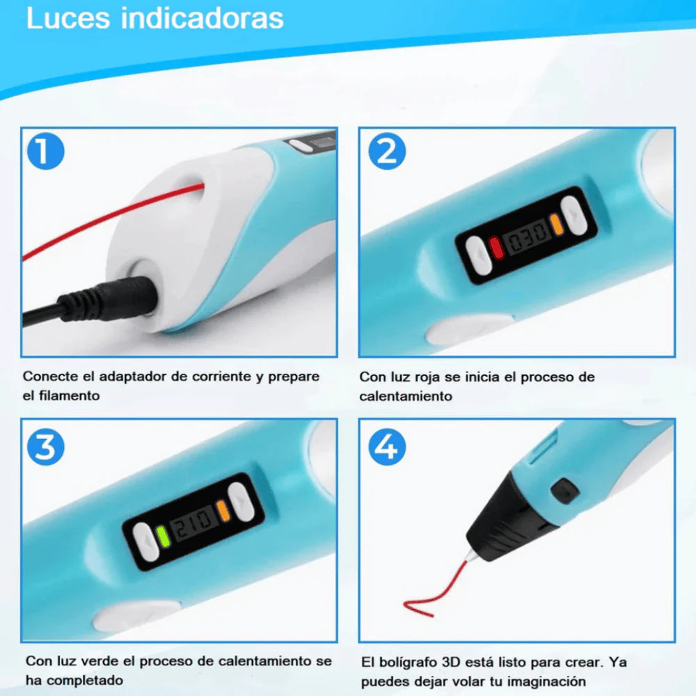 Lapiz Impresora 3D Art™ + Recambios de REGALO!