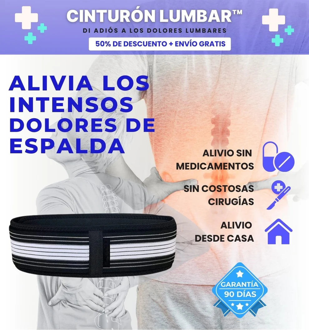 BackRELIEF™ l CINTURÓN ALIVIO LUMBAR INMEDIATO