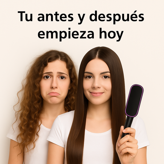 HairGlow™ l Cepillo Alisador Instantáneo