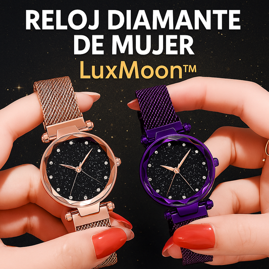 LuxMoon l Reloj Elegante con Diseño Diamante