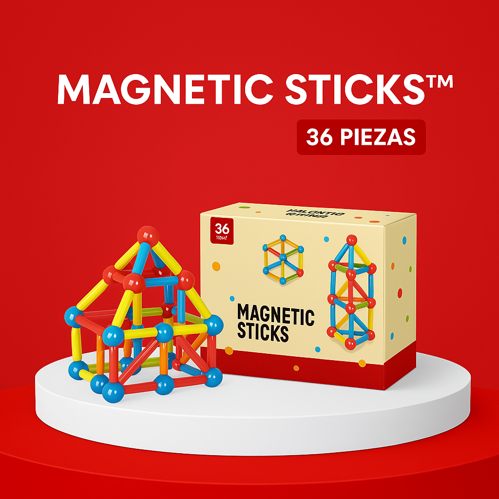 Magnetic Sticks™ l Bloques Magneticos de 36 Piezas