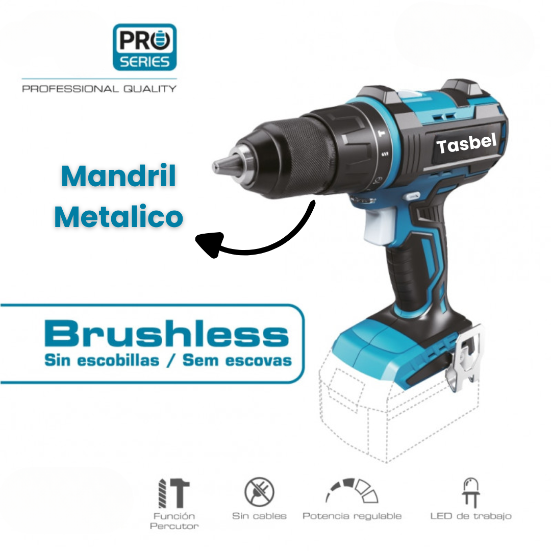 Taladro Inalambrico Mandril Metalico + ACCESORIOS + EXTENSION DE 105° GRADOS DE REGALO!!
