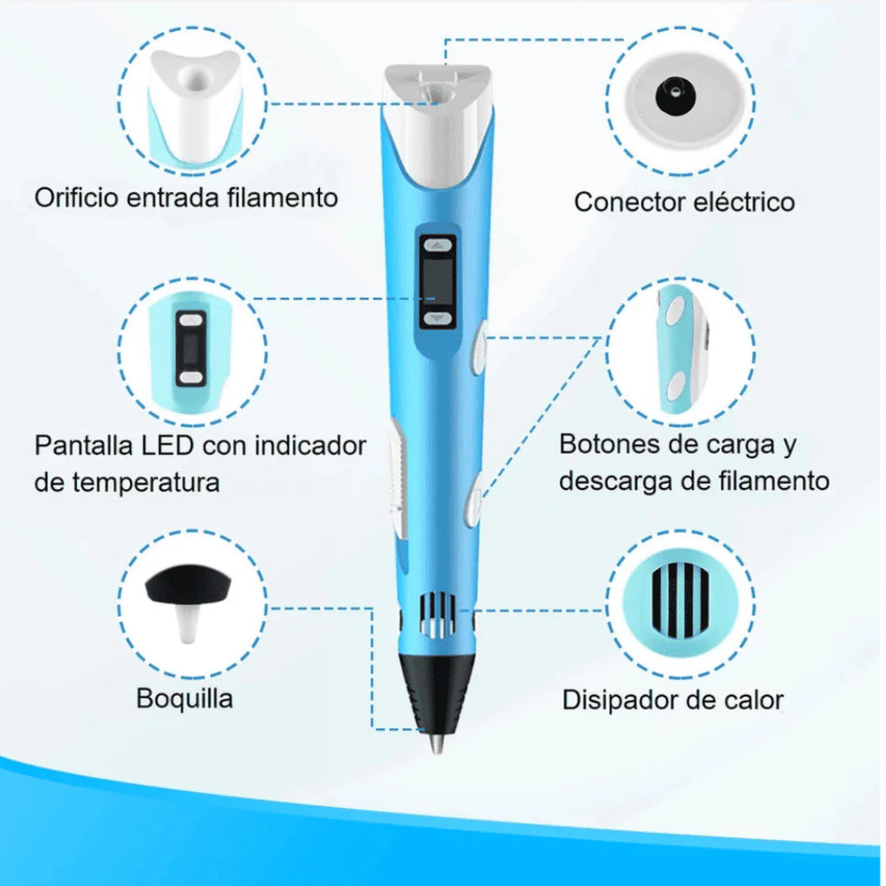 Lapiz Impresora 3D Art™ + Recambios de REGALO!