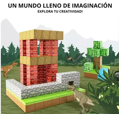 Cubos de MINECRAFT magnéticos para construir