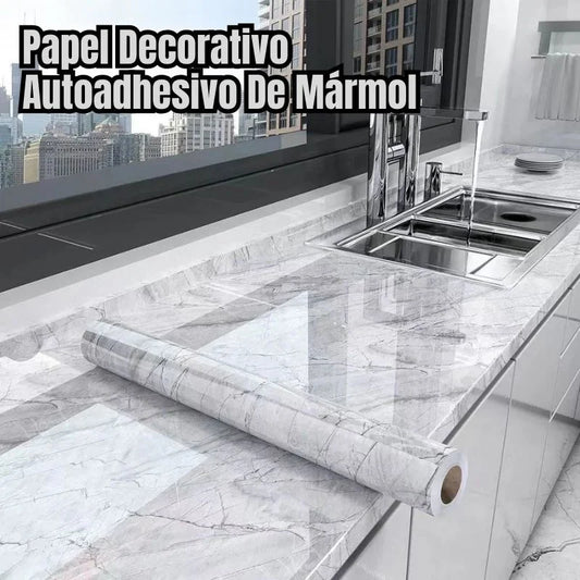 DecoMarmol™ l Papel Mármol Adhesivo Rollo 60x200cm
