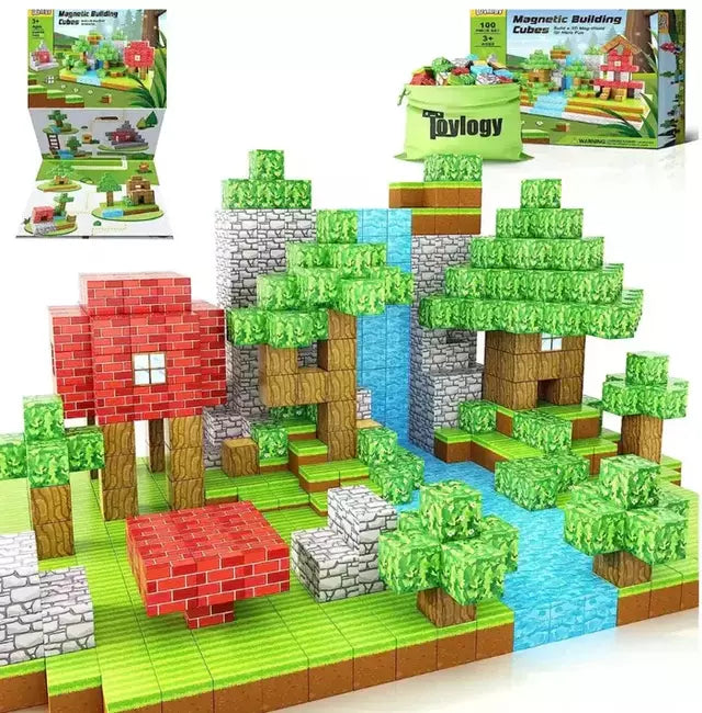 Cubos de MINECRAFT magnéticos para construir
