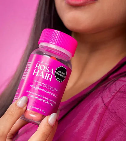 Rosa Hair: Vitaminas para fortalecer tu cabello, piel y uñas