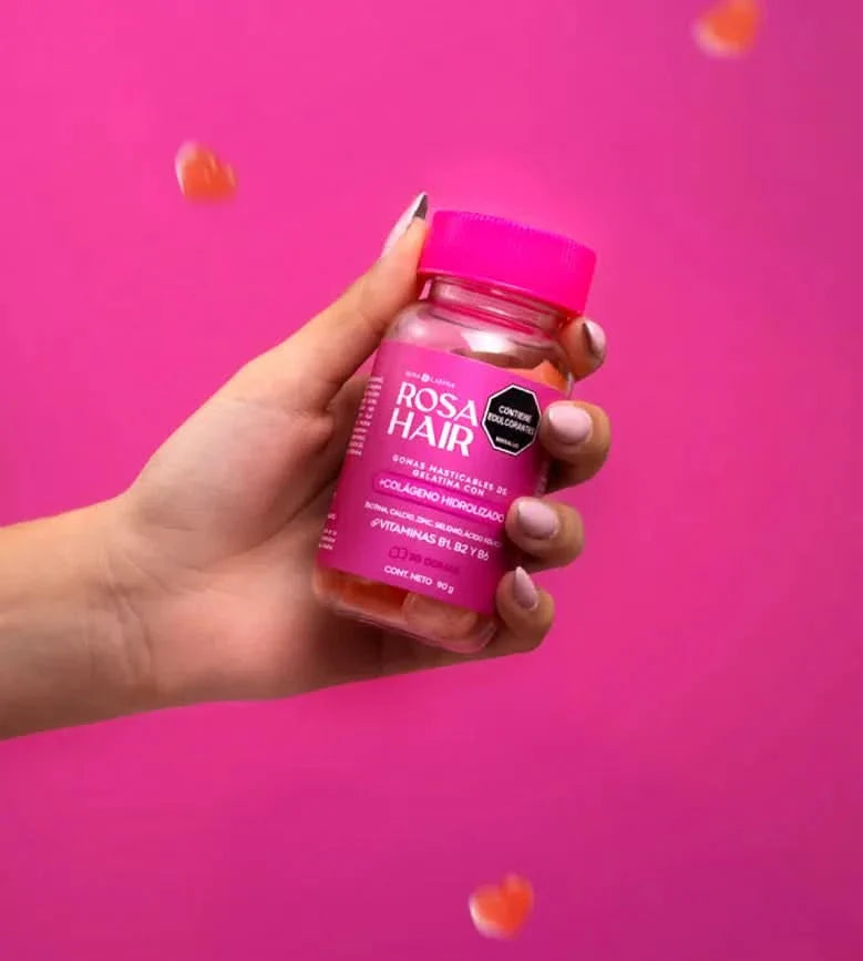 Rosa Hair: Vitaminas para fortalecer tu cabello, piel y uñas