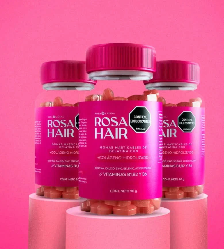 Rosa Hair: Vitaminas para fortalecer tu cabello, piel y uñas